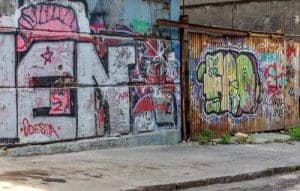 graffiti na ulicích